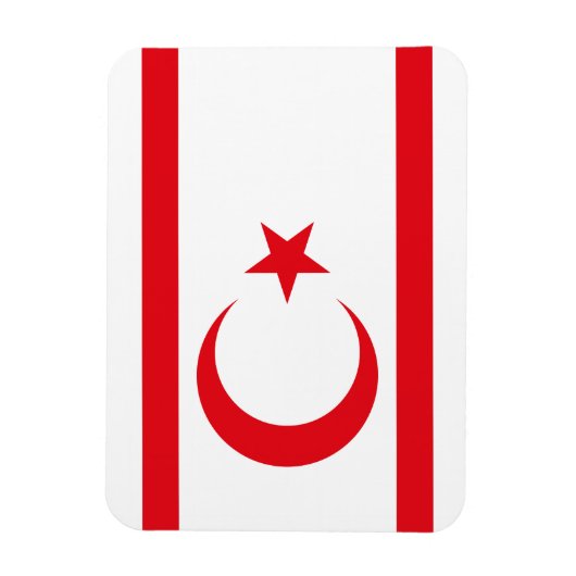 Magnet Flexible Drapeau de Chypre du Nord (Vertical)