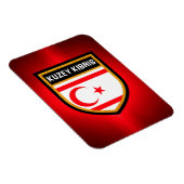 Magnet Flexible Drapeau de Chypre du Nord (Côté Droit)