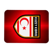 Magnet Flexible Drapeau de Chypre du Nord (Horizontal)