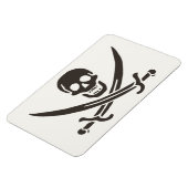 Magnet Flexible Drapeau de crâne obsidien Drapeau de pirate Calico (Côté Gauche)