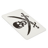 Magnet Flexible Drapeau de crâne obsidien Drapeau de pirate Calico (Côté Droit)