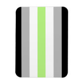 Magnet Flexible Drapeau de fierté agender (Vertical)