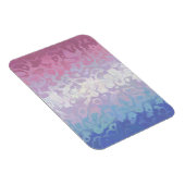 Magnet Flexible Drapeau de fierté bigender tripant ondoyant funky (Côté Droit)