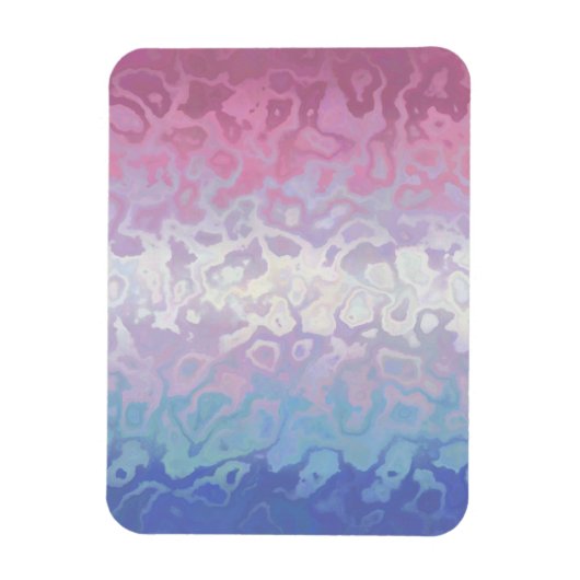 Magnet Flexible Drapeau de fierté bigender tripant ondoyant funky (Vertical)