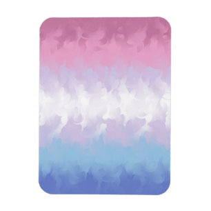 Magnet Flexible Drapeau de fierté bigenre abstrait pastel bohème f