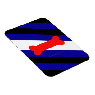 Magnet Flexible Drapeau de fierté de jeu de chiots de SlipperyJoe