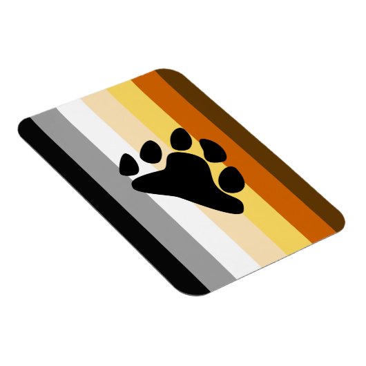 Magnet Flexible Drapeau de fierté de l'ours avec patte (Côté Droit)
