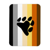 Magnet Flexible Drapeau de fierté de l'ours avec patte (Vertical)