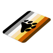 Magnet Flexible Drapeau de fierté de l'ours avec patte (Côté Gauche)
