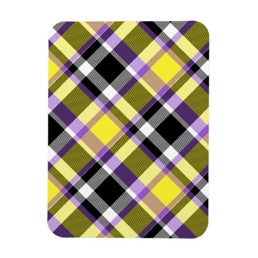 Magnet Flexible Drapeau de fierté éclectique boho non binaire à ca (Vertical)