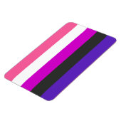 Magnet Flexible Drapeau de fierté genderfluid (Côté Gauche)