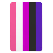 Magnet Flexible Drapeau de fierté genderfluid (Vertical)