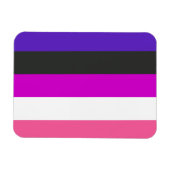 Magnet Flexible Drapeau de fierté genderfluid (Horizontal)