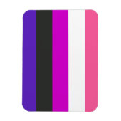Magnet Flexible Drapeau de fierté genderfluid (Vertical)
