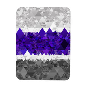 Magnet Flexible Drapeau de fierté Greygender Boho Géométrique Mod 