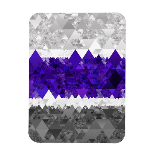 Magnet Flexible Drapeau de fierté Greygender Boho Géométrique Mod (Vertical)