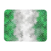 Magnet Flexible Drapeau de fierté grise romantique abstrait ondulé (Horizontal)