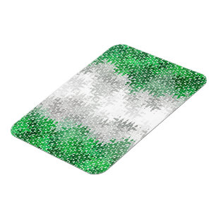 Magnet Flexible Drapeau de fierté grise romantique abstrait ondulé
