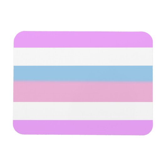 Magnet Flexible Drapeau de fierté intersexe (Horizontal)
