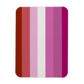 Magnet Flexible Drapeau de fierté lesbienne (Origine) (Vertical)