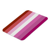 Magnet Flexible Drapeau de fierté lesbienne (Origine) (Côté Gauche)