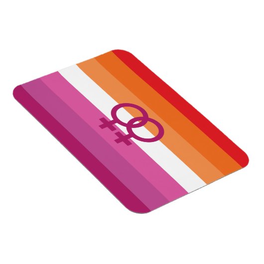 Magnet Flexible Drapeau de fierté lesbienne WLW (Côté Droit)