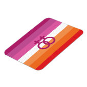 Magnet Flexible Drapeau de fierté lesbienne WLW (Côté Gauche)