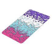 Magnet Flexible Drapeau de fierté multisexuel funky trippy ondulé (Côté Gauche)