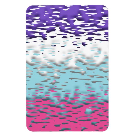 Magnet Flexible Drapeau de fierté multisexuel funky trippy ondulé (Vertical)