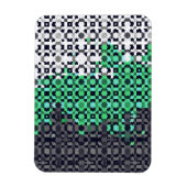 Magnet Flexible Drapeau de fierté Neutrois Abstrait Pixelisé Tripa (Vertical)