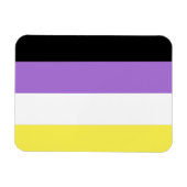 Magnet Flexible Drapeau de fierté non binaire (Horizontal)