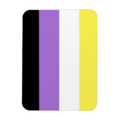Magnet Flexible Drapeau de fierté non binaire (Vertical)