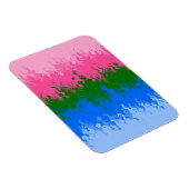 Magnet Flexible Drapeau de fierté omniromantique abstrait Squiggly (Côté Droit)