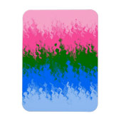 Magnet Flexible Drapeau de fierté omniromantique abstrait Squiggly (Vertical)
