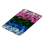 Magnet Flexible Drapeau de fierté Omniromantique Fleuris Mignon Ré (Côté Gauche)