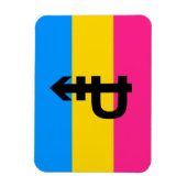 Magnet Flexible Drapeau de fierté pansexuelle (Vertical)