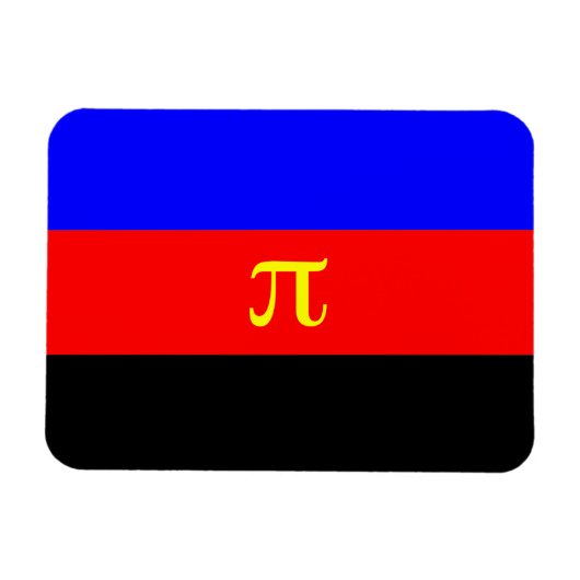 Magnet Flexible Drapeau de fierté polyamoureuse (Horizontal)