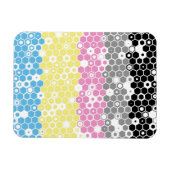 Magnet Flexible Drapeau de fierté polygender abstrait géométrique (Horizontal)
