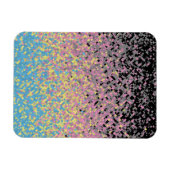 Magnet Flexible Drapeau de fierté polygender pixelisé funky tripan (Horizontal)
