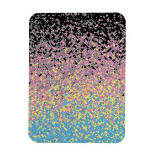 Magnet Flexible Drapeau de fierté polygender pixelisé funky tripan