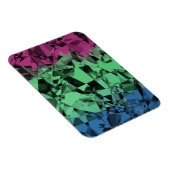 Magnet Flexible Drapeau de Fierté Polysexuel Groovy Éclectique Rét (Côté Droit)