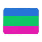 Magnet Flexible Drapeau de fierté polysexuelle (Horizontal)