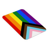 Magnet Flexible Drapeau de fierté Progress Pride de SlipperyJoe's  (Côté Droit)