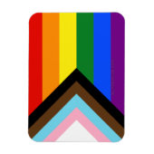 Magnet Flexible Drapeau de fierté Progress Pride de SlipperyJoe's  (Vertical)