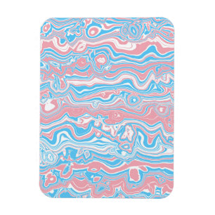 Magnet Flexible Drapeau de fierté trans Hippie Bohème Groovy Vague