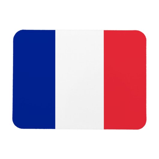 Magnet Flexible Drapeau de France, Drapeau national de Tricolor (Horizontal)