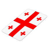Magnet Flexible Drapeau de Géorgie (Côté Gauche)