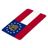Magnet Flexible Drapeau de Géorgie (Côté Gauche)