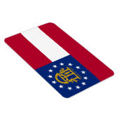 Magnet Flexible Drapeau de Géorgie (Côté Droit)
