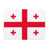 Magnet Flexible Drapeau de Géorgie (Horizontal)